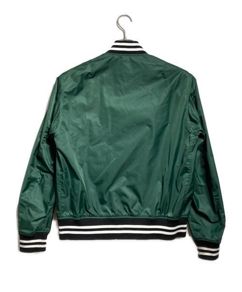 AVIREX（アヴィレックス）AVIREX (アヴィレックス) ナイロンスタジャン/Nylon jacket グリーン×ブラック サイズ:Lの古着・服飾アイテム