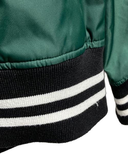 AVIREX（アヴィレックス）AVIREX (アヴィレックス) ナイロンスタジャン/Nylon jacket グリーン×ブラック サイズ:Lの古着・服飾アイテム