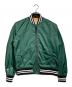 AVIREX（アヴィレックス）の古着「ナイロンスタジャン/Nylon jacket」｜グリーン×ブラック