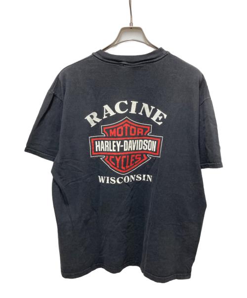 HARLEY-DAVIDSON（ハーレーダビッドソン）HARLEY-DAVIDSON (ハーレーダビッドソン) MILWAUKEE プリントTシャツ ブラック サイズ:XLの古着・服飾アイテム