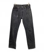 LEVI'Sリーバイス）の古着「後染め 501ブラックデニムパンツ」｜ブラック