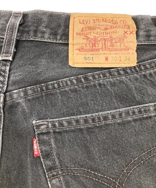LEVI'S（リーバイス）LEVI'S (リーバイス) 後染め 501ブラックデニムパンツ ブラック サイズ:	SIZE W30の古着・服飾アイテム