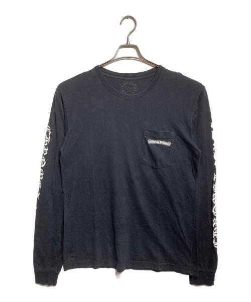 CHROME HEARTS（クロムハーツ）CHROME HEARTS (クロムハーツ) Back Scroll L/S Tee/バックスクロール ブラック サイズ:Lの古着・服飾アイテム