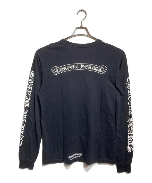 CHROME HEARTS（クロムハーツ）CHROME HEARTS (クロムハーツ) Back Scroll L/S Tee/バックスクロール ブラック サイズ:Lの古着・服飾アイテム