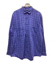 Patagonia（パタゴニア）の古着「90s コットンチェックシャツ」｜ブルー