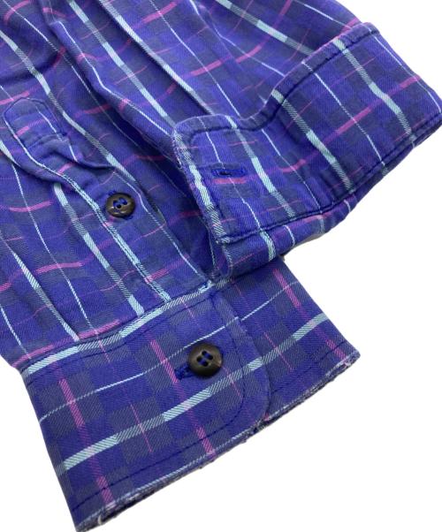 Patagonia（パタゴニア）Patagonia (パタゴニア) 90s コットンチェックシャツ ブルー サイズ:SIZE Lの古着・服飾アイテム