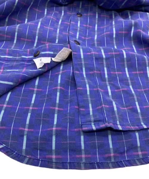 Patagonia（パタゴニア）Patagonia (パタゴニア) 90s コットンチェックシャツ ブルー サイズ:SIZE Lの古着・服飾アイテム