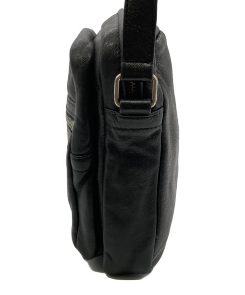 Saint Laurent Paris（サンローランパリ）Saint Laurent Paris (サンローランパリ) レザーショルダーバッグ ブラックの古着・服飾アイテム