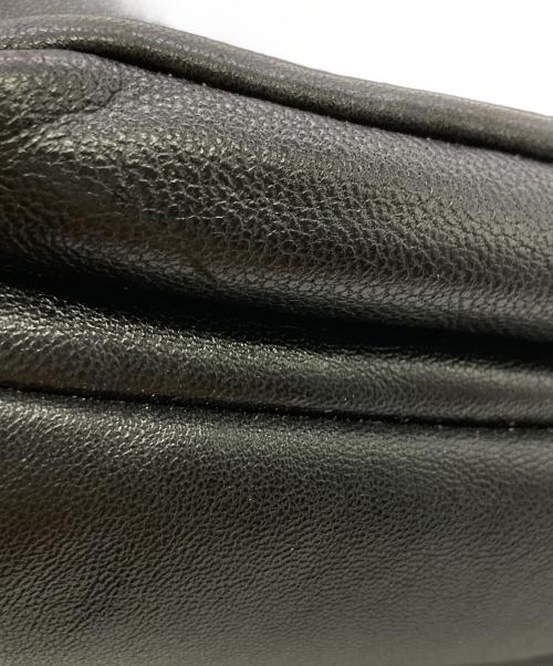Saint Laurent Paris（サンローランパリ）Saint Laurent Paris (サンローランパリ) レザーショルダーバッグ ブラックの古着・服飾アイテム