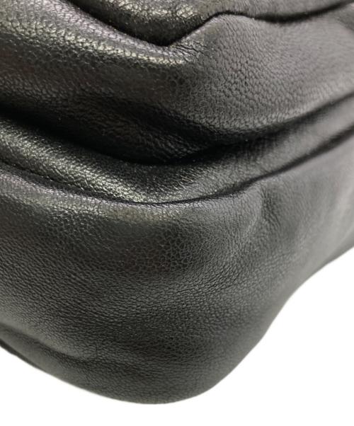 Saint Laurent Paris（サンローランパリ）Saint Laurent Paris (サンローランパリ) レザーショルダーバッグ ブラックの古着・服飾アイテム