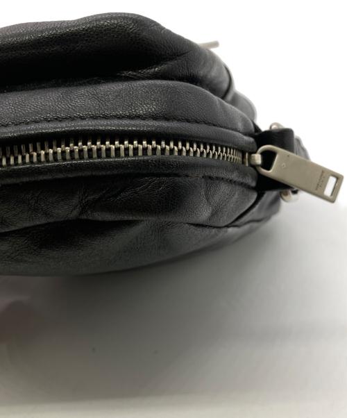 Saint Laurent Paris（サンローランパリ）Saint Laurent Paris (サンローランパリ) レザーショルダーバッグ ブラックの古着・服飾アイテム