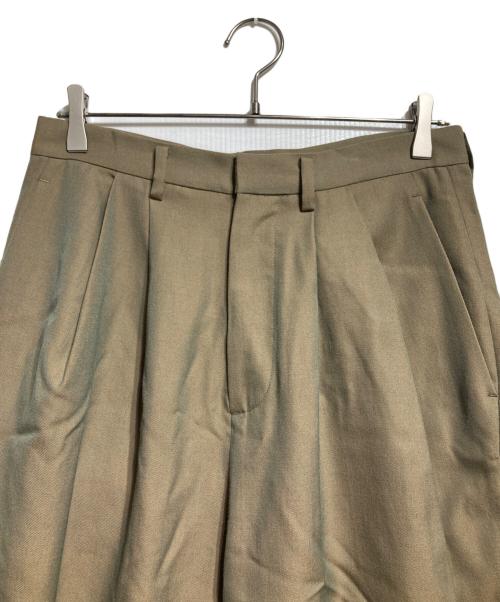 Dulcamara（ドゥルカマラ）Dulcamara (ドゥルカマラ) 2タック ワイドパンツ/Double-pleated wide-leg trousers オリーブ サイズ:1の古着・服飾アイテム