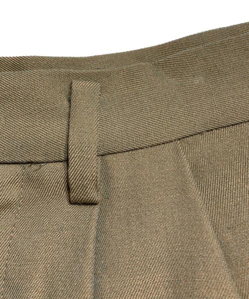 Dulcamara（ドゥルカマラ）Dulcamara (ドゥルカマラ) 2タック ワイドパンツ/Double-pleated wide-leg trousers オリーブ サイズ:1の古着・服飾アイテム