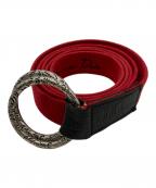 CHRISTIAN DADAクリスチャンダダ）の古着「KARAKUSA Ring Belt」｜レッド
