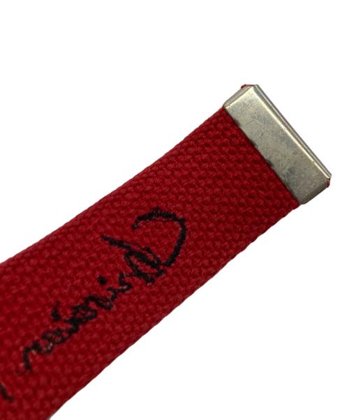 CHRISTIAN DADA（クリスチャンダダ）CHRISTIAN DADA (クリスチャンダダ) KARAKUSA Ring Belt レッド サイズ:Freeの古着・服飾アイテム