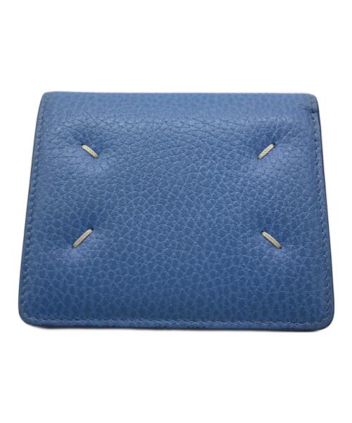 Maison Margiela（メゾンマルジェラ）Maison Margiela (メゾンマルジェラ) 4ステッチ 二つ折り ウォレット スカイブルー サイズ:不明(実寸参照）の古着・服飾アイテム