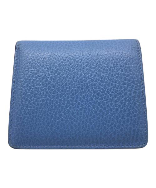 Maison Margiela（メゾンマルジェラ）Maison Margiela (メゾンマルジェラ) 4ステッチ 二つ折り ウォレット スカイブルー サイズ:不明(実寸参照）の古着・服飾アイテム