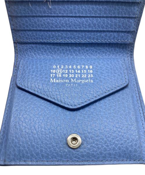 Maison Margiela（メゾンマルジェラ）Maison Margiela (メゾンマルジェラ) 4ステッチ 二つ折り ウォレット スカイブルー サイズ:不明(実寸参照）の古着・服飾アイテム
