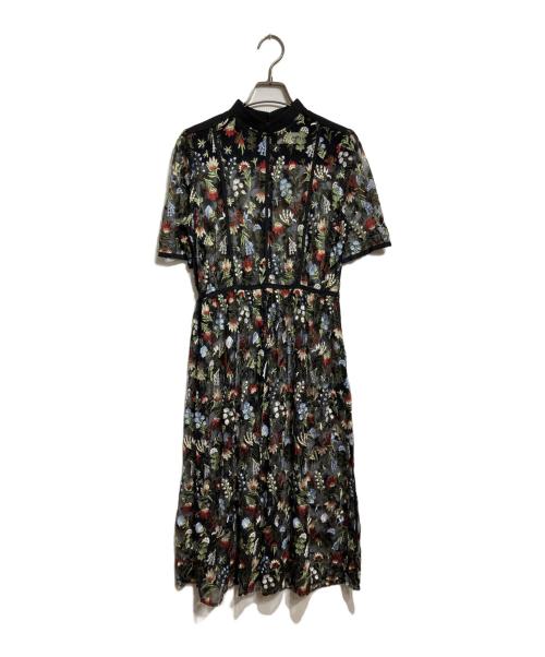 LOKITHO（ロキト）LOKITHO (ロキト) Flower Embroidery Dress/フラワー 刺繍ドレス ブラック サイズ:2の古着・服飾アイテム
