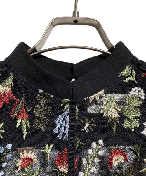 LOKITHO（ロキト）LOKITHO (ロキト) Flower Embroidery Dress/フラワー 刺繍ドレス ブラック サイズ:2の古着・服飾アイテム