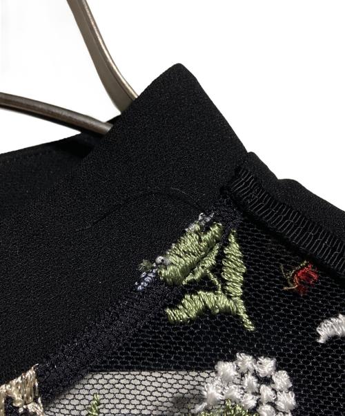 LOKITHO（ロキト）LOKITHO (ロキト) Flower Embroidery Dress/フラワー 刺繍ドレス ブラック サイズ:2の古着・服飾アイテム