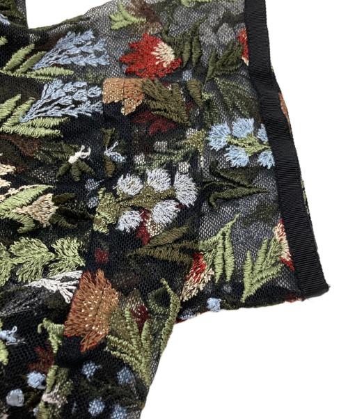 LOKITHO（ロキト）LOKITHO (ロキト) Flower Embroidery Dress/フラワー 刺繍ドレス ブラック サイズ:2の古着・服飾アイテム