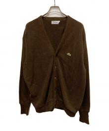 IZOD LACOSTE（アイゾッド ラコステ）の古着「70s アクリルカーディガン」｜ブラウン