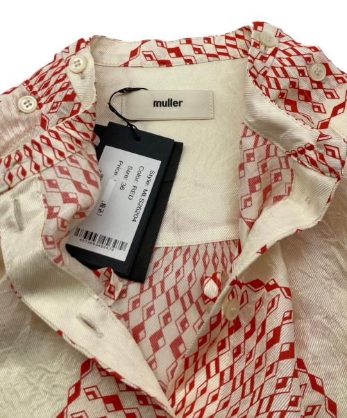 muller of yoshiokubo（ミュラーオブヨシオクボ）muller of yoshiokubo (ミュラーオブヨシオクボ) RADIAL 2WAY BLOUSE ベージュ サイズ:SIZE 36 未使用品の古着・服飾アイテム