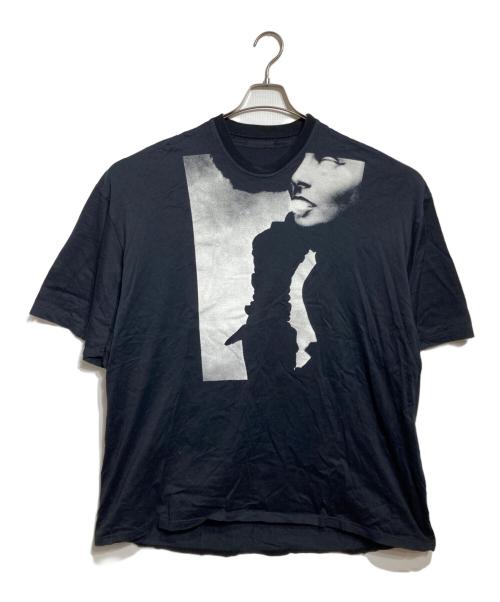 JULIUS NILoS JUDITH（ユリウスニルズ）JULIUS NILoS JUDITH (ユリウスニルズ) プリントビッグTシャツ ブラック サイズ:2の古着・服飾アイテム