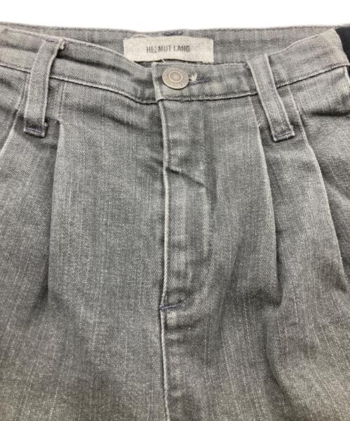 HELMUT LANG（ヘルムートラング）HELMUT LANG (ヘルムートラング) 2タックショートデニムパンツ グレー×ブラック サイズ:25の古着・服飾アイテム