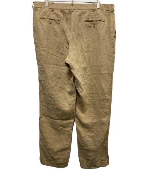 POLO RALPH LAUREN（ポロ・ラルフローレン）POLO RALPH LAUREN (ポロ・ラルフローレン) リネンストレートパンツ ベージュ サイズ:SIZE 38の古着・服飾アイテム