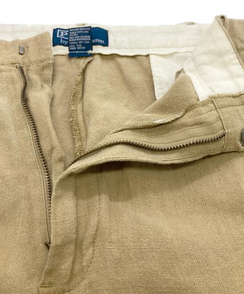 POLO RALPH LAUREN（ポロ・ラルフローレン）POLO RALPH LAUREN (ポロ・ラルフローレン) リネンストレートパンツ ベージュ サイズ:SIZE 38の古着・服飾アイテム