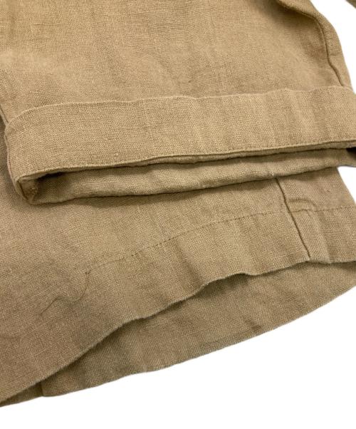 POLO RALPH LAUREN（ポロ・ラルフローレン）POLO RALPH LAUREN (ポロ・ラルフローレン) リネンストレートパンツ ベージュ サイズ:SIZE 38の古着・服飾アイテム