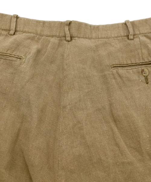 POLO RALPH LAUREN（ポロ・ラルフローレン）POLO RALPH LAUREN (ポロ・ラルフローレン) リネンストレートパンツ ベージュ サイズ:SIZE 38の古着・服飾アイテム
