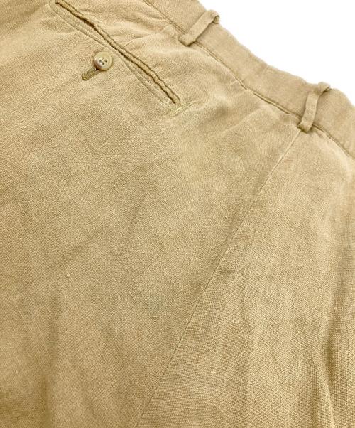 POLO RALPH LAUREN（ポロ・ラルフローレン）POLO RALPH LAUREN (ポロ・ラルフローレン) リネンストレートパンツ ベージュ サイズ:SIZE 38の古着・服飾アイテム