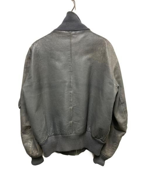 ドイツ軍（ドイツグン）ドイツ軍 (ドイツグン) BLWレザーフライトジャケット グレー サイズ:9の古着・服飾アイテム