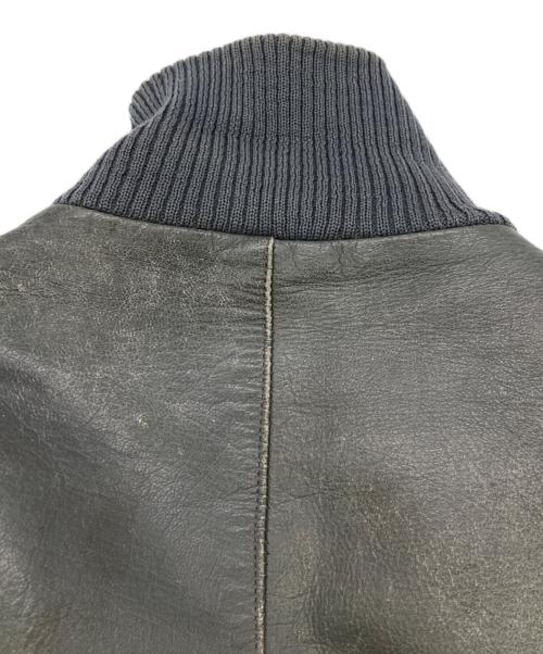 ドイツ軍（ドイツグン）ドイツ軍 (ドイツグン) BLWレザーフライトジャケット グレー サイズ:9の古着・服飾アイテム