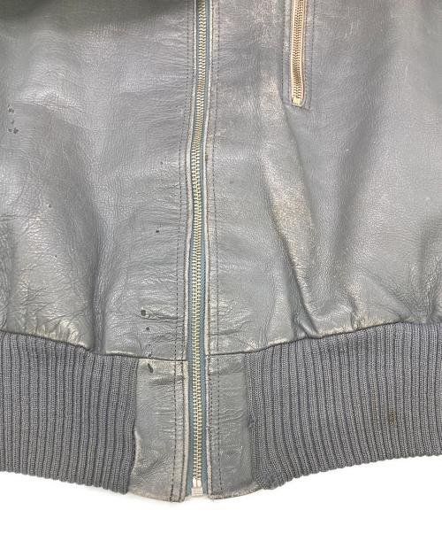 ドイツ軍（ドイツグン）ドイツ軍 (ドイツグン) BLWレザーフライトジャケット グレー サイズ:9の古着・服飾アイテム