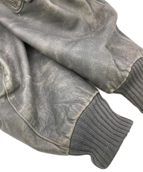 ドイツ軍（ドイツグン）ドイツ軍 (ドイツグン) BLWレザーフライトジャケット グレー サイズ:9の古着・服飾アイテム