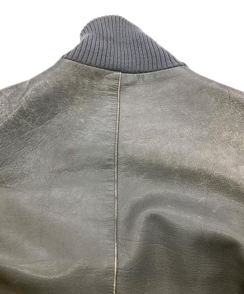 ドイツ軍（ドイツグン）ドイツ軍 (ドイツグン) BLWレザーフライトジャケット グレー サイズ:9の古着・服飾アイテム
