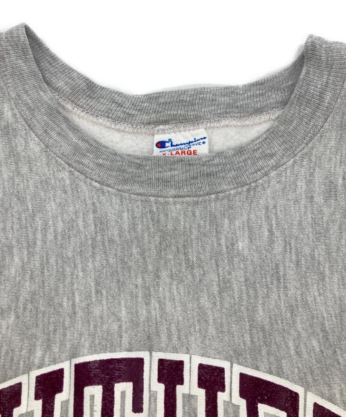 Champion（チャンピオン）Champion (チャンピオン) 80s カレッジプリントREVERSE WEAVE グレー サイズ:XLの古着・服飾アイテム