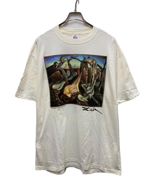 SALVADOR DALI（サルバドール・ダリ）SALVADOR DALI (サルバドール・ダリ) 90s  アートプリントTシャツ ホワイト サイズ:XLの古着・服飾アイテム