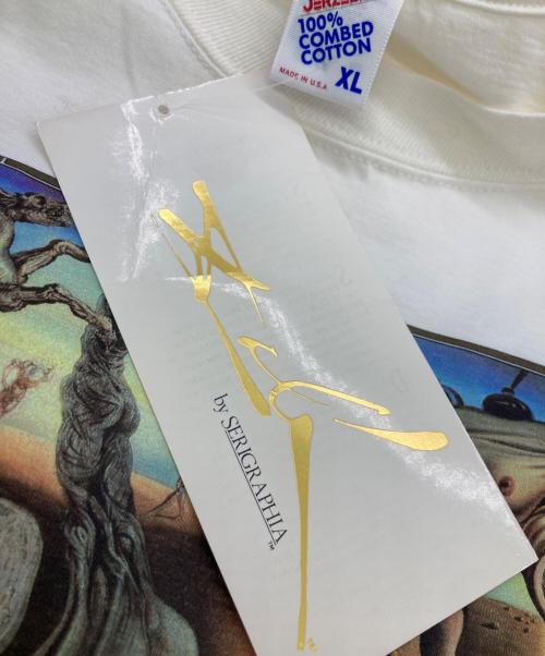 SALVADOR DALI（サルバドール・ダリ）SALVADOR DALI (サルバドール・ダリ) 90s  アートプリントTシャツ ホワイト サイズ:XLの古着・服飾アイテム