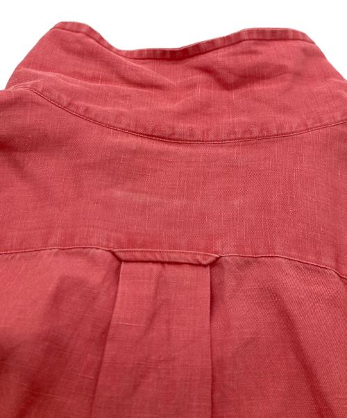 POLO RALPH LAUREN（ポロ・ラルフローレン）POLO RALPH LAUREN (ポロ・ラルフローレン) 90s CALDWELL リネンシルクループカラーシャツ ピンク サイズ:Mの古着・服飾アイテム