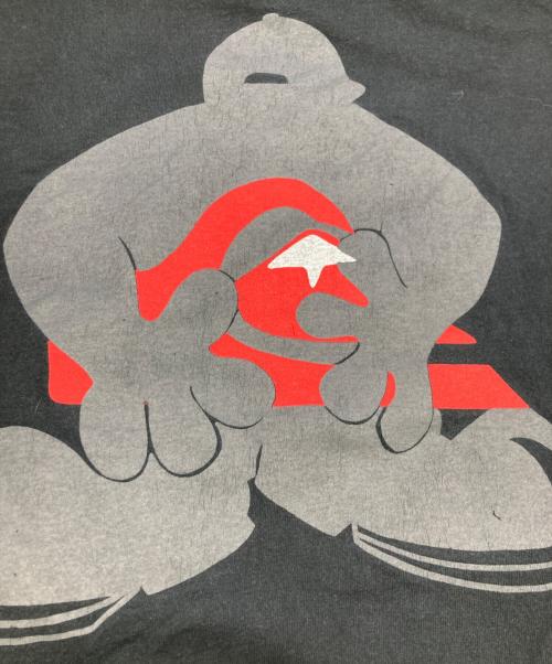 Quiksilver（クイックシルバー）Quiksilver (クイックシルバー) 90s キャラクターロゴTシャツ ブラック サイズ:XLの古着・服飾アイテム