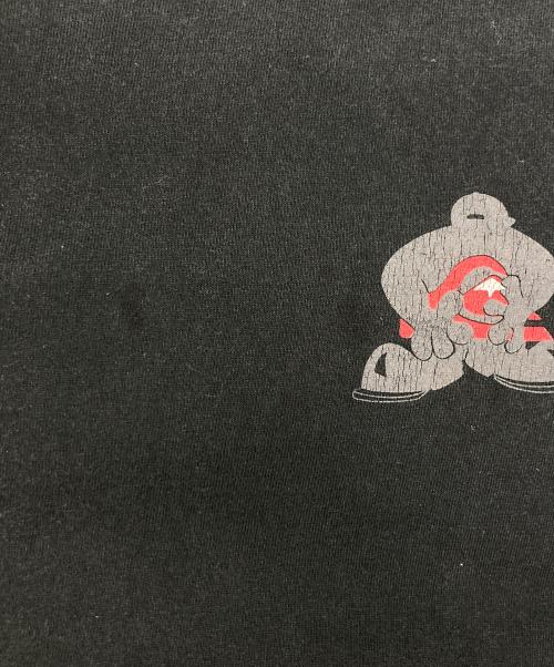 Quiksilver（クイックシルバー）Quiksilver (クイックシルバー) 90s キャラクターロゴTシャツ ブラック サイズ:XLの古着・服飾アイテム