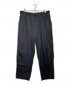 everyoneエブリワン）の古着「two tuck wide twill trouser/2タック・ワイド・ツイル・トラウザーズ」｜ブラック
