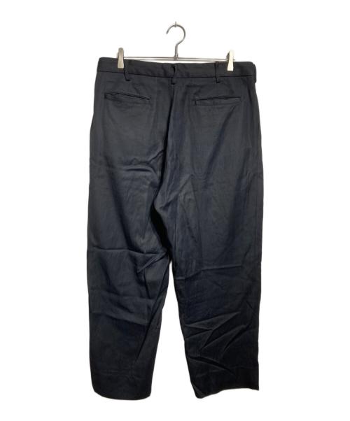 everyone（エブリワン）everyone (エブリワン) two tuck wide twill trouser/2タック・ワイド・ツイル・トラウザーズ ブラック サイズ:XLの古着・服飾アイテム