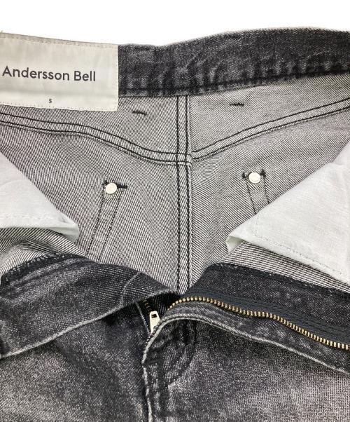 ANDERSON BELL（アンダースンベル）Anderson Bell (アンダースンベル) DESTROYED BOOTS CUT WIDE PANTS ブラック サイズ:Sの古着・服飾アイテム