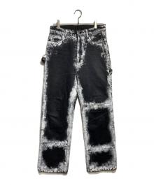 YUKI HASHIMOTO（ユウキハシモト）の古着「CHARCOAL PAINT PAINTER PANTS/ちゃるコールペイントペインターパンツ」｜ブラック